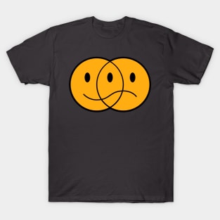Happy And Sad Emoji Faces T-Shirt